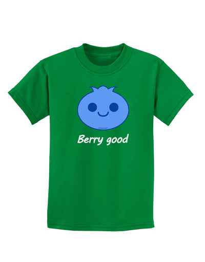 Blueberry - Berry Good Childrens Dark T-Shirt-Childrens T-Shirt-TooLoud-Kelly-Green-X-Small-Davson Sales