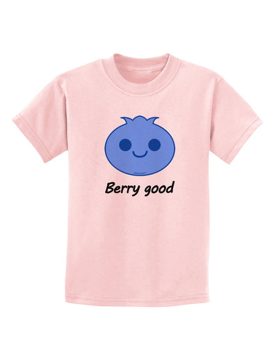 Blueberry - Berry Good Childrens T-Shirt-Childrens T-Shirt-TooLoud-PalePink-X-Small-Davson Sales