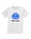 Blueberry - Berry Good Childrens T-Shirt-Childrens T-Shirt-TooLoud-White-X-Small-Davson Sales