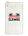 Blushing Anime Eyes Lewd Micro Terry Gromet Golf Towel 16 x 25 inch by TooLoud-Golf Towel-TooLoud-White-Davson Sales