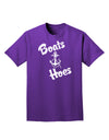 Boats and Hoes Adult Dark T-Shirt-Mens T-Shirt-TooLoud-Purple-Small-Davson Sales