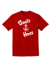 Boats and Hoes Adult Dark T-Shirt-Mens T-Shirt-TooLoud-Red-Small-Davson Sales