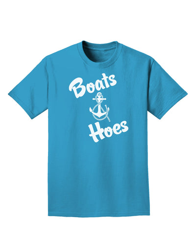 Boats and Hoes Adult Dark T-Shirt-Mens T-Shirt-TooLoud-Turquoise-Small-Davson Sales