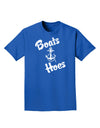 Boats and Hoes Adult Dark T-Shirt-Mens T-Shirt-TooLoud-Royal-Blue-Small-Davson Sales
