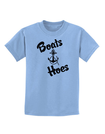 Boats and Hoes Childrens T-Shirt-Childrens T-Shirt-TooLoud-Light-Blue-X-Small-Davson Sales