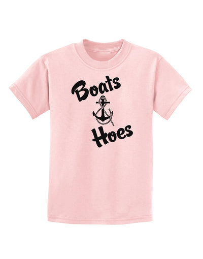 Boats and Hoes Childrens T-Shirt-Childrens T-Shirt-TooLoud-PalePink-X-Small-Davson Sales