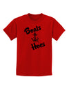 Boats and Hoes Childrens T-Shirt-Childrens T-Shirt-TooLoud-Red-X-Small-Davson Sales