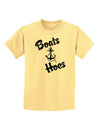 Boats and Hoes Childrens T-Shirt-Childrens T-Shirt-TooLoud-Daffodil-Yellow-X-Small-Davson Sales