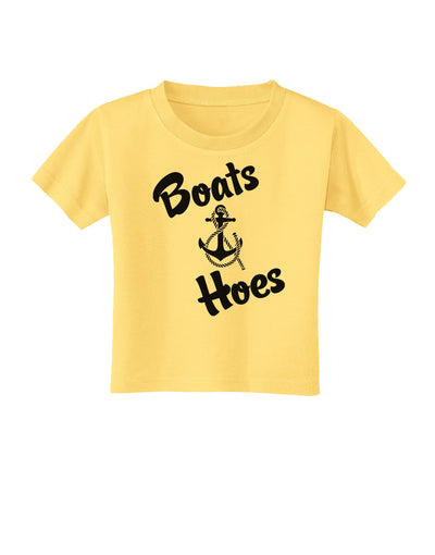 Boats and Hoes Toddler T-Shirt-Toddler T-Shirt-TooLoud-Daffodil-Yellow-2T-Davson Sales