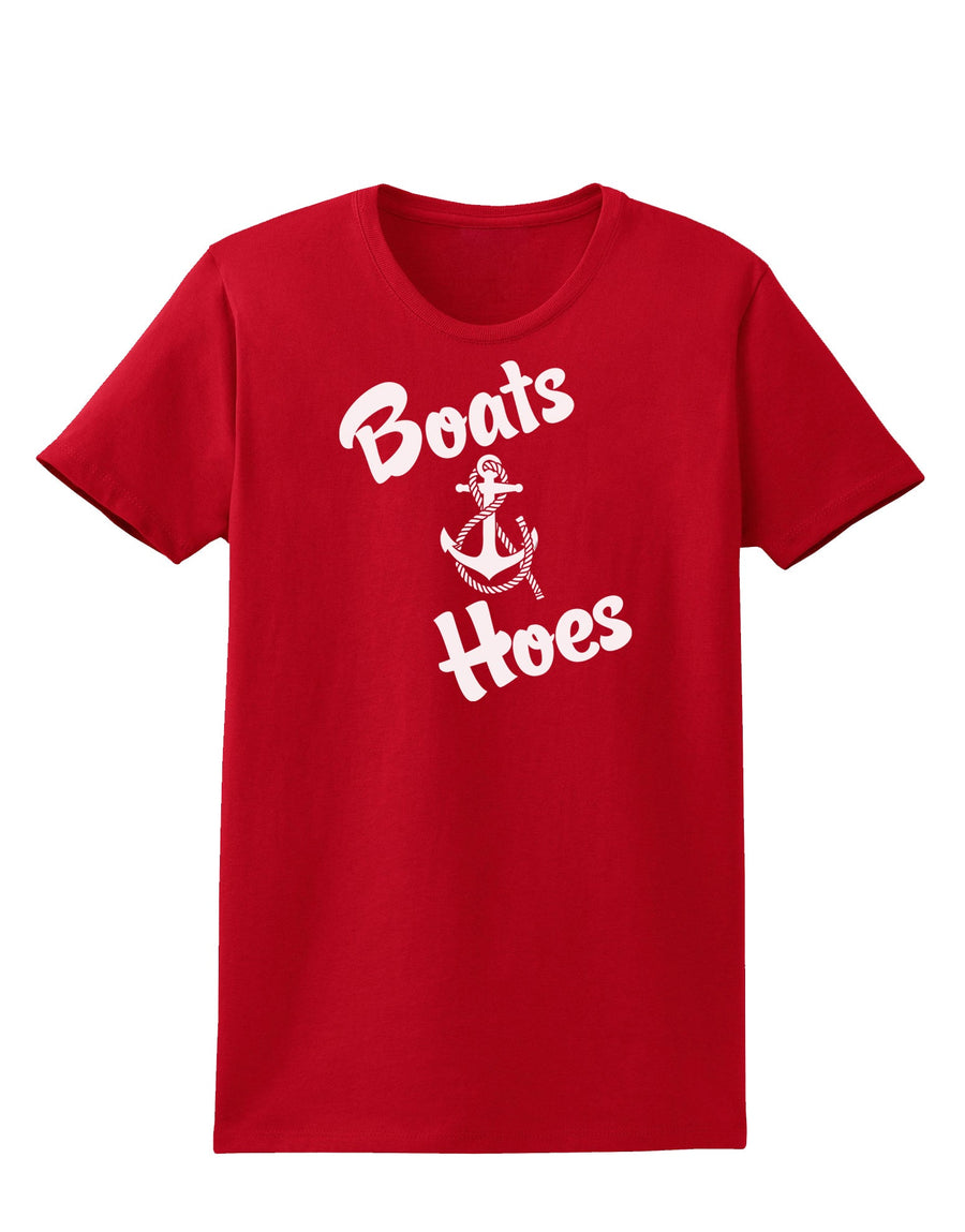 Boats and Hoes Womens Dark T-Shirt-TooLoud-Black-X-Small-Davson Sales