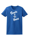 Boats and Hoes Womens Dark T-Shirt-TooLoud-Royal-Blue-X-Small-Davson Sales