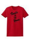 Boats and Hoes Womens T-Shirt-Womens T-Shirt-TooLoud-Red-X-Small-Davson Sales