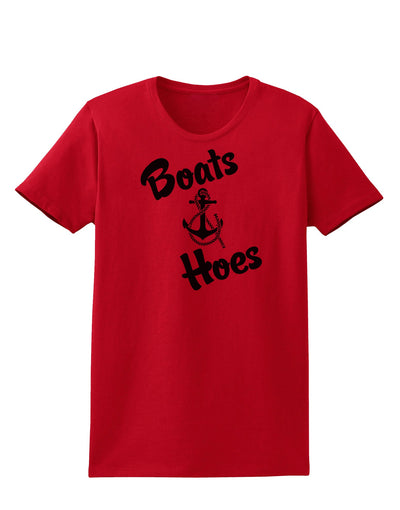 Boats and Hoes Womens T-Shirt-Womens T-Shirt-TooLoud-Red-X-Small-Davson Sales