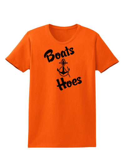 Boats and Hoes Womens T-Shirt-Womens T-Shirt-TooLoud-Orange-X-Small-Davson Sales