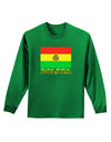 Bolivia Flag Adult Long Sleeve Dark T-Shirt-TooLoud-Kelly-Green-Small-Davson Sales