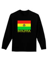 Bolivia Flag Adult Long Sleeve Dark T-Shirt-TooLoud-Black-Small-Davson Sales