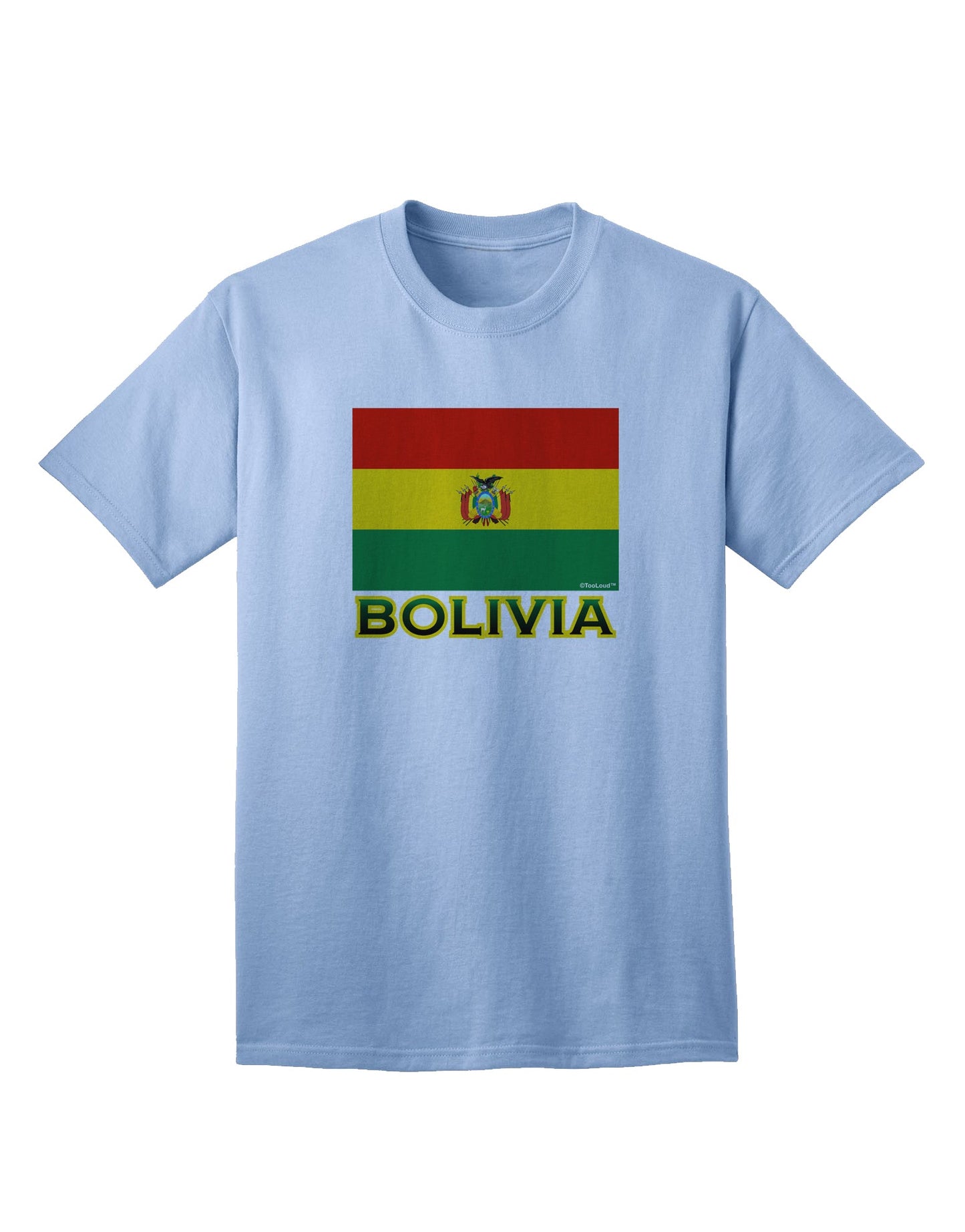 Bolivia Flag-Inspired Adult T-Shirt: Express Your Pride-Mens T-shirts-TooLoud-Light-Blue-Small-Davson Sales