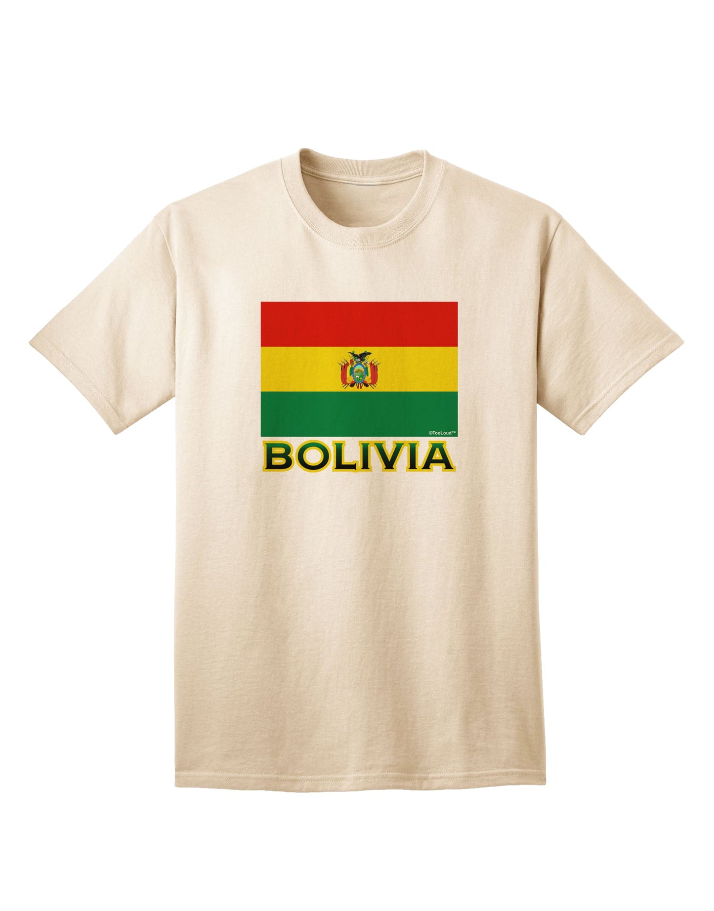 Bolivia Flag-Inspired Adult T-Shirt: Express Your Pride-Mens T-shirts-TooLoud-Natural-Small-Davson Sales