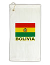 Bolivia Flag Micro Terry Gromet Golf Towel 16 x 25 inch-Golf Towel-TooLoud-White-Davson Sales