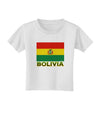 Bolivia Flag Toddler T-Shirt-Toddler T-Shirt-TooLoud-White-2T-Davson Sales