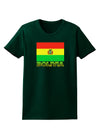 Bolivia Flag Womens Dark T-Shirt-TooLoud-Forest-Green-Small-Davson Sales