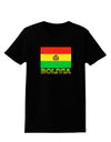 Bolivia Flag Womens Dark T-Shirt-TooLoud-Black-X-Small-Davson Sales