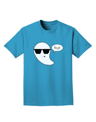 Boo Ya Cool Ghost Halloween Adult Dark T-Shirt-Mens T-Shirt-TooLoud-Turquoise-Small-Davson Sales