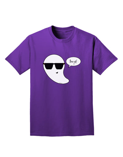 Boo Ya Cool Ghost Halloween Adult Dark T-Shirt-Mens T-Shirt-TooLoud-Purple-Small-Davson Sales