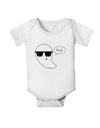 Boo Ya Cool Ghost Halloween Baby Romper Bodysuit-Baby Romper-TooLoud-White-06-Months-Davson Sales