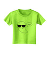 Boo Ya Cool Ghost Halloween Toddler T-Shirt-Toddler T-Shirt-TooLoud-Lime-Green-2T-Davson Sales