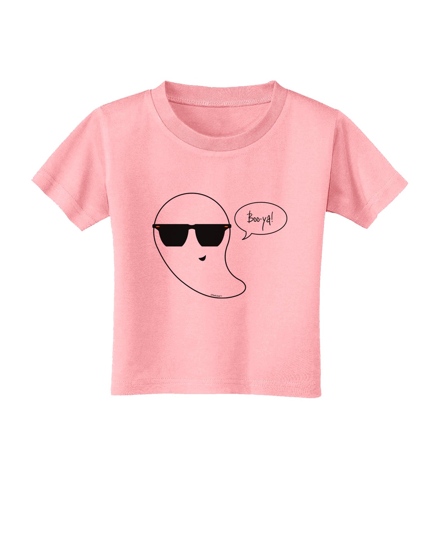 Boo Ya Cool Ghost Halloween Toddler T-Shirt-Toddler T-Shirt-TooLoud-Candy-Pink-2T-Davson Sales