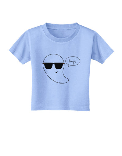 Boo Ya Cool Ghost Halloween Toddler T-Shirt-Toddler T-Shirt-TooLoud-Aquatic-Blue-2T-Davson Sales