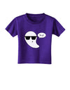 Boo Ya Cool Ghost Halloween Toddler T-Shirt Dark-Toddler T-Shirt-TooLoud-Purple-2T-Davson Sales