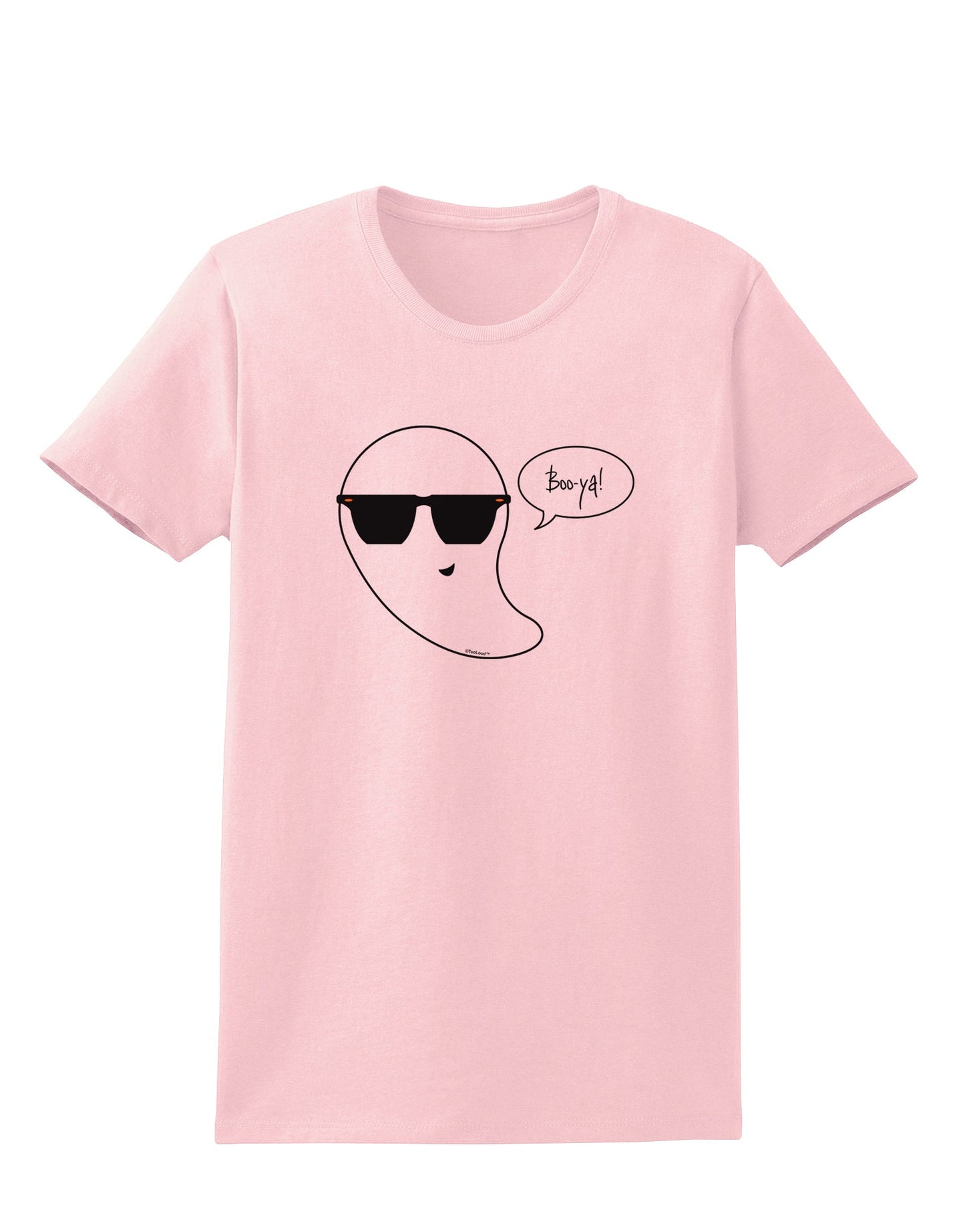 Boo Ya Cool Ghost Halloween Womens T-Shirt-Womens T-Shirt-TooLoud-PalePink-X-Small-Davson Sales