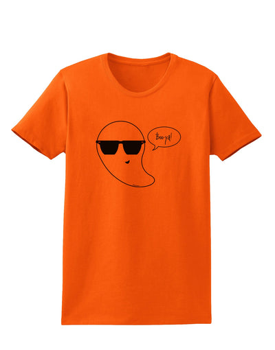 Boo Ya Cool Ghost Halloween Womens T-Shirt-Womens T-Shirt-TooLoud-Orange-X-Small-Davson Sales