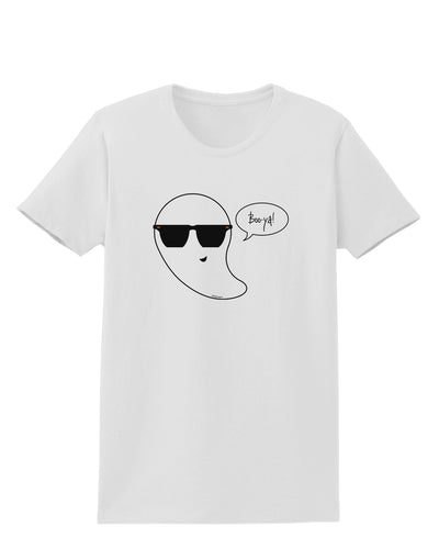 Boo Ya Cool Ghost Halloween Womens T-Shirt-Womens T-Shirt-TooLoud-White-X-Small-Davson Sales