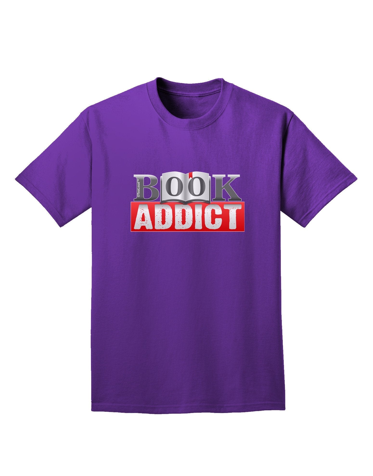 Book Addict Adult Dark T-Shirt-Mens T-Shirt-TooLoud-Purple-XXXX-Large-Davson Sales