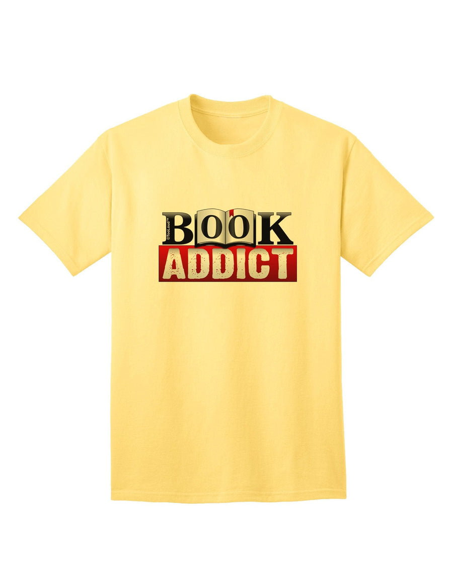 Book Addict - Premium Adult T-Shirt for Bibliophiles-Mens T-shirts-TooLoud-Yellow-XXXX-Large-Davson Sales