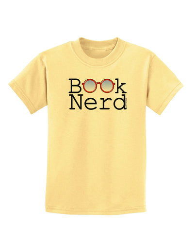Book Nerd Childrens T-Shirt-Childrens T-Shirt-TooLoud-Daffodil-Yellow-X-Large-Davson Sales