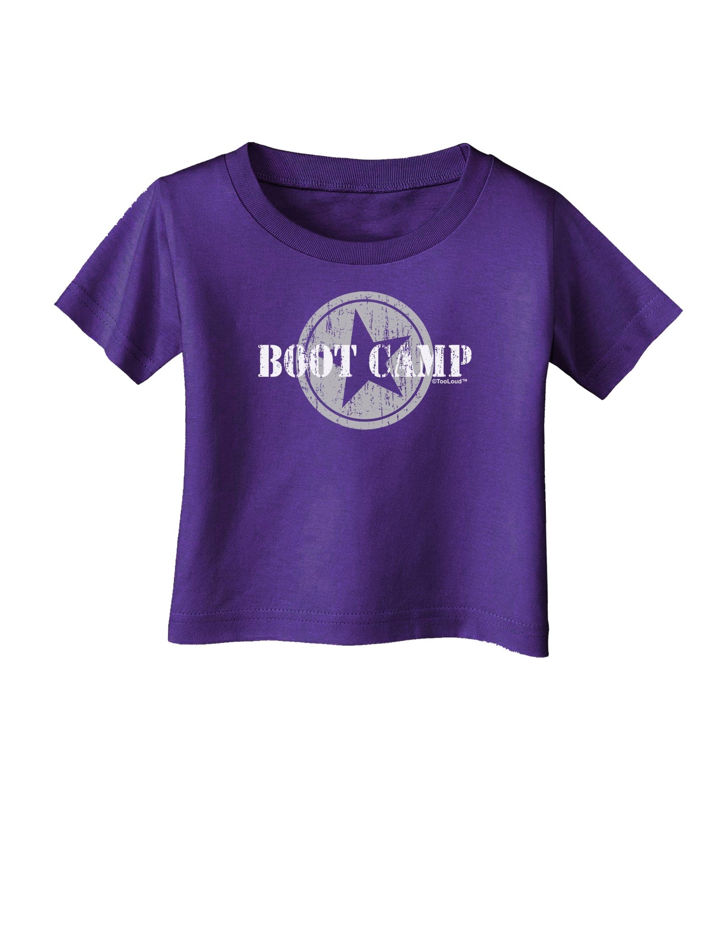 Boot Camp Distressed Text Infant T-Shirt Dark by TooLoud-Infant T-Shirt-TooLoud-Purple-06-Months-Davson Sales
