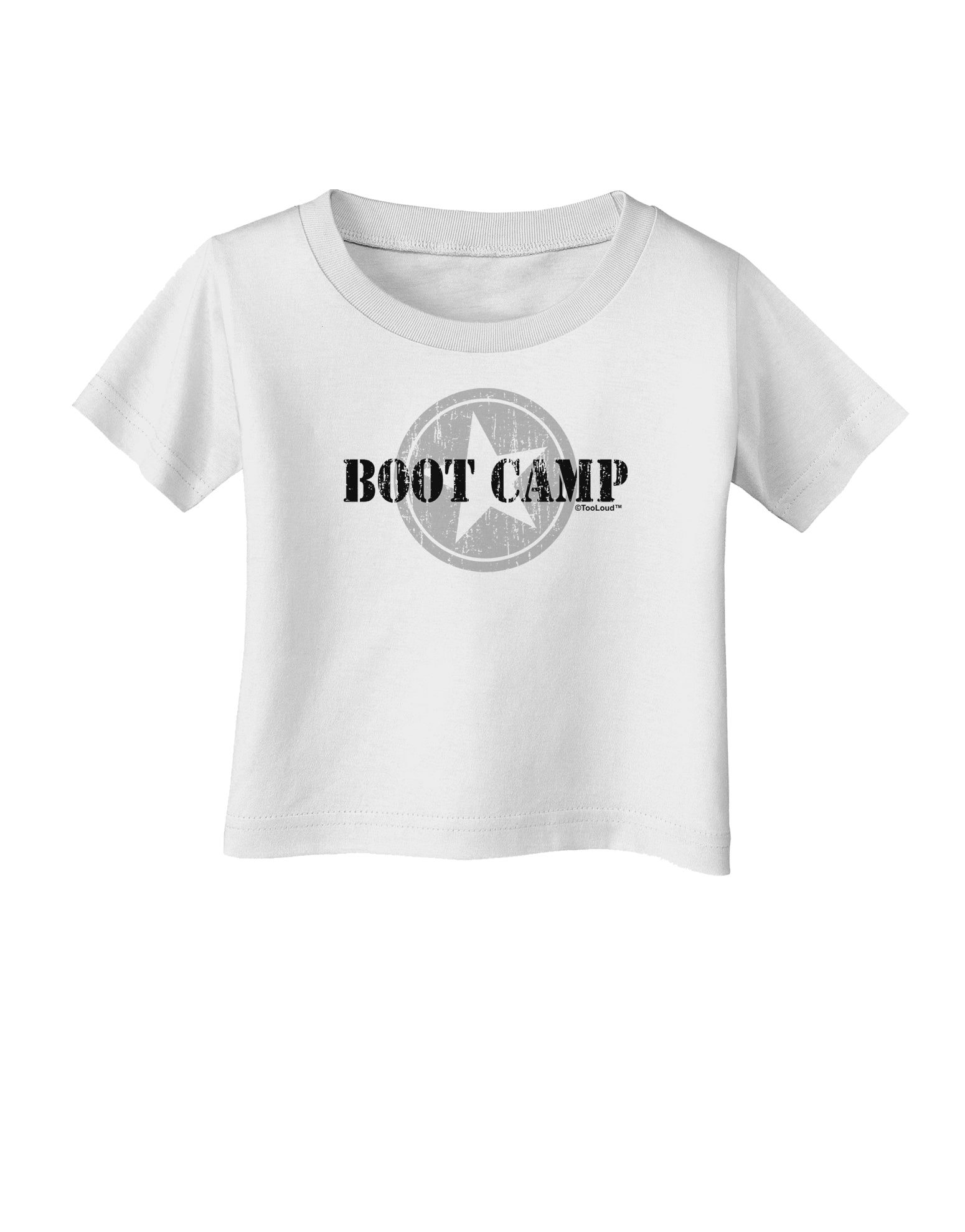 Boot Camp Distressed Text Infant T-Shirt by TooLoud-Infant T-Shirt-TooLoud-White-06-Months-Davson Sales