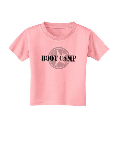 Boot Camp Distressed Text Toddler T-Shirt by TooLoud-Toddler T-Shirt-TooLoud-Candy-Pink-2T-Davson Sales