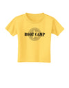 Boot Camp Distressed Text Toddler T-Shirt by TooLoud-Toddler T-Shirt-TooLoud-Yellow-2T-Davson Sales