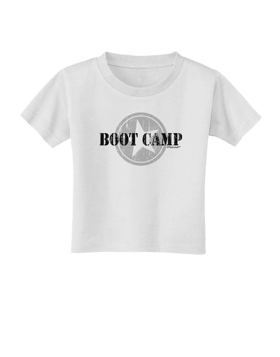 Boot Camp Distressed Text Toddler T-Shirt by TooLoud-Toddler T-Shirt-TooLoud-White-2T-Davson Sales