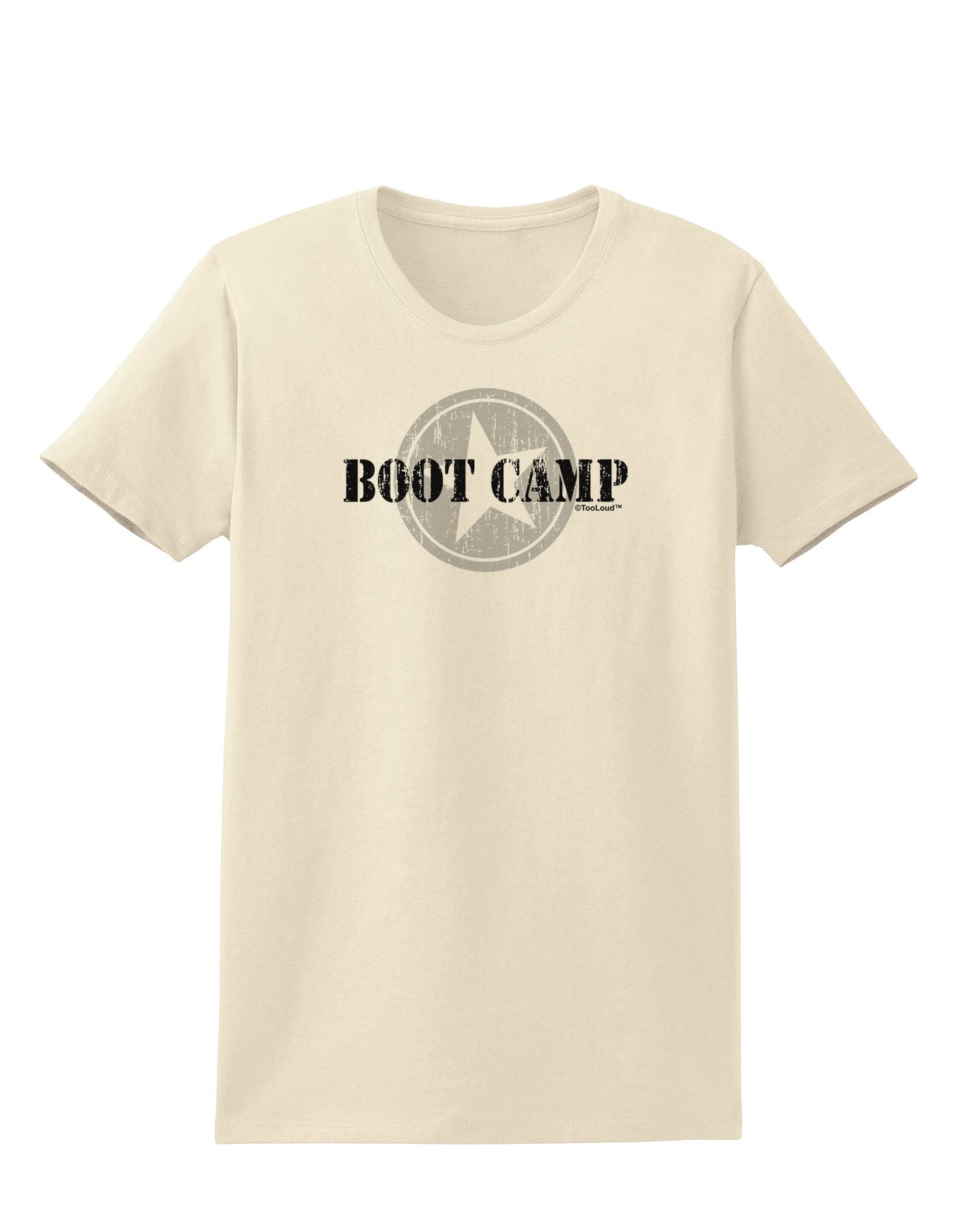 Boot Camp Distressed Text Womens T-Shirt by TooLoud-Womens T-Shirt-TooLoud-Natural-X-Small-Davson Sales