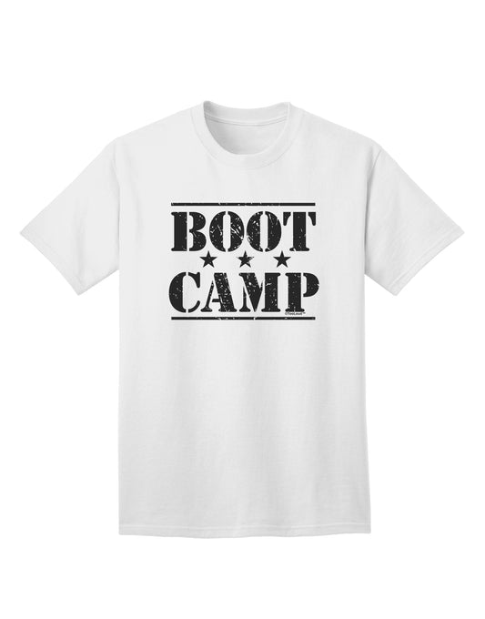 Bootcamp Large Distressed Text Adult T-Shirt: Vintage-Inspired Apparel for the Modern Individual-Mens T-shirts-TooLoud-White-Small-Davson Sales