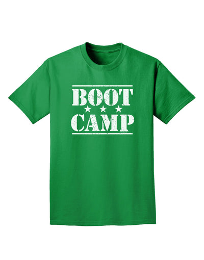 Bootcamp Large distressed Text Adult Dark T-Shirt-Mens T-Shirt-TooLoud-Kelly-Green-Small-Davson Sales