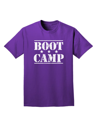 Bootcamp Large distressed Text Adult Dark T-Shirt-Mens T-Shirt-TooLoud-Purple-Small-Davson Sales