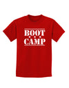 Bootcamp Large distressed Text Childrens Dark T-Shirt by TooLoud-Childrens T-Shirt-TooLoud-Red-X-Small-Davson Sales