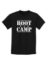 Bootcamp Large distressed Text Childrens Dark T-Shirt by TooLoud-Childrens T-Shirt-TooLoud-Black-X-Small-Davson Sales